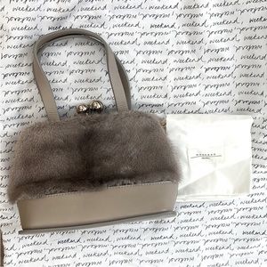 NEW Max Mara Weekend Mink Fur Bag